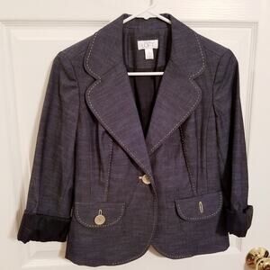 Ann Taylor LOFT blue suit jacket Size 2